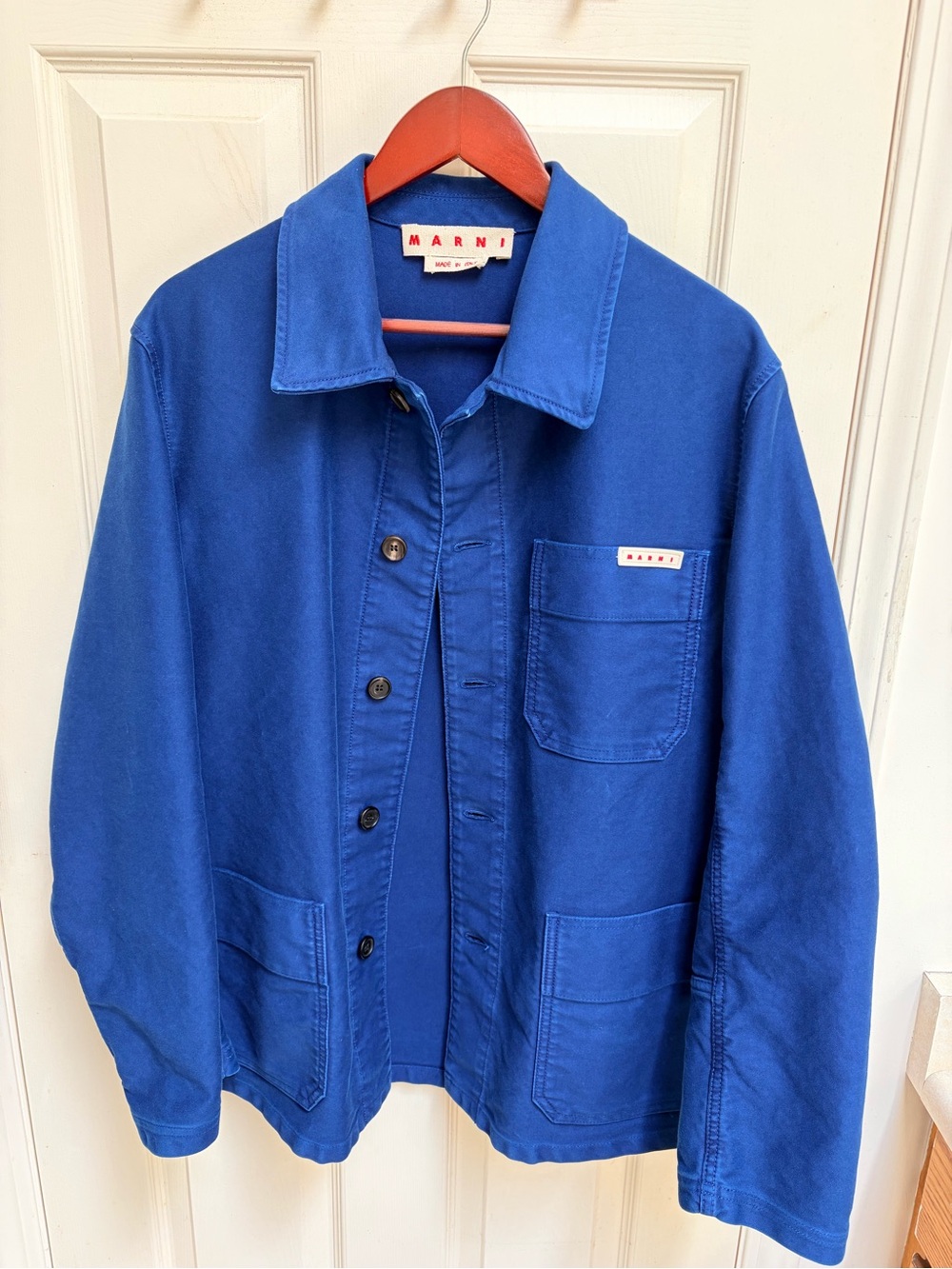 Marni Royal Blue Cotton Chore Jacket
